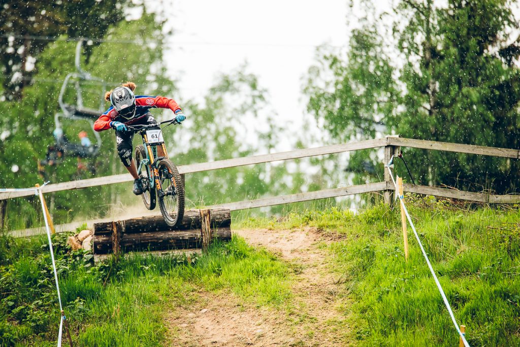 16-årige Mille Johnset blev snabbaste tjejen i Vallåsen.