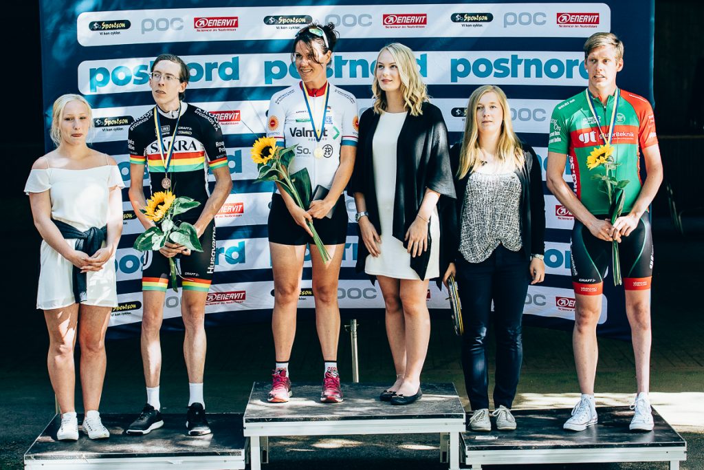 Klassen racer vann Anna Beck före Daniel Strandberg och Kristoffer Sthål. 
