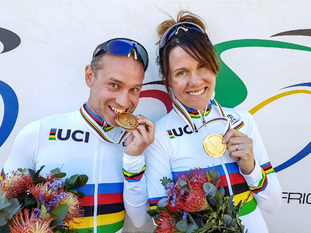 Henrik Marvig och Anna Beck, världsmästare para 2017