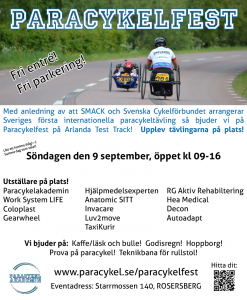 Inbjudan Paracykelfest